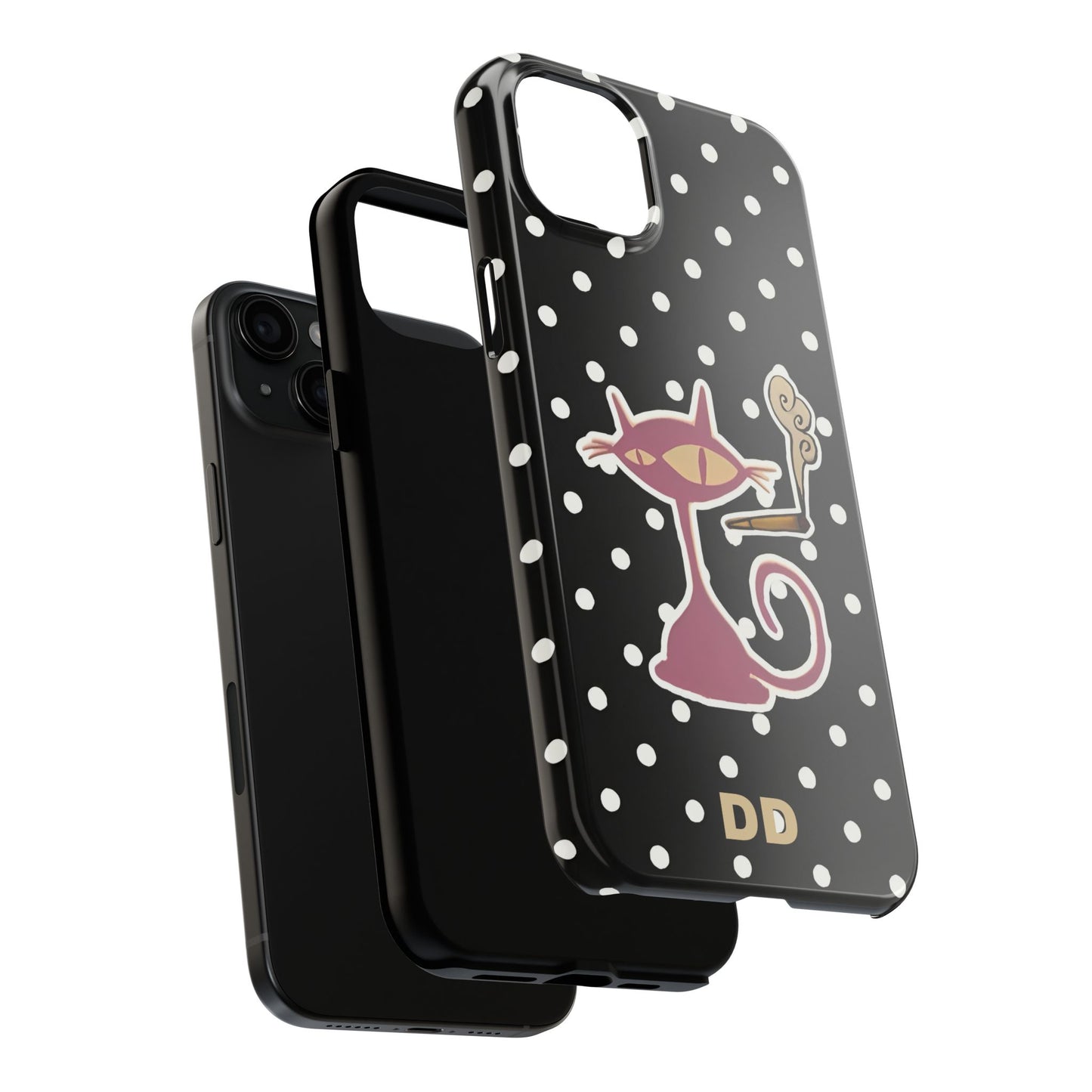 Black Le Cat Phone Case