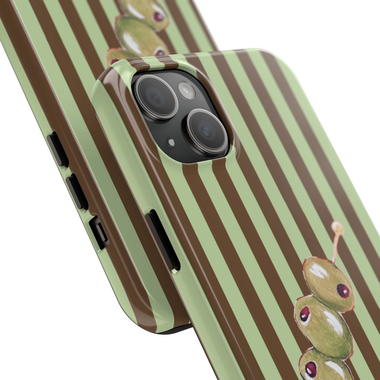 Olive Phone Case in Mint & Chip