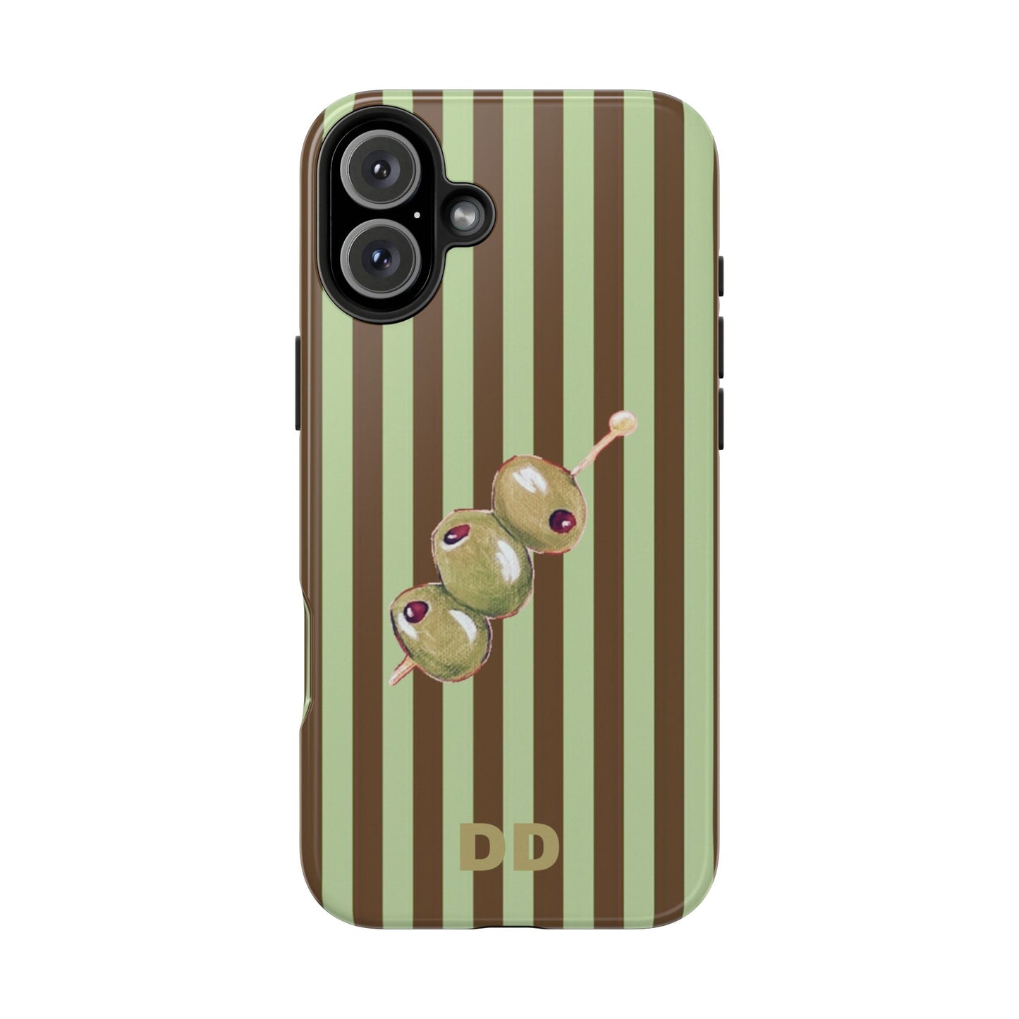 Olive Phone Case in Mint & Chip