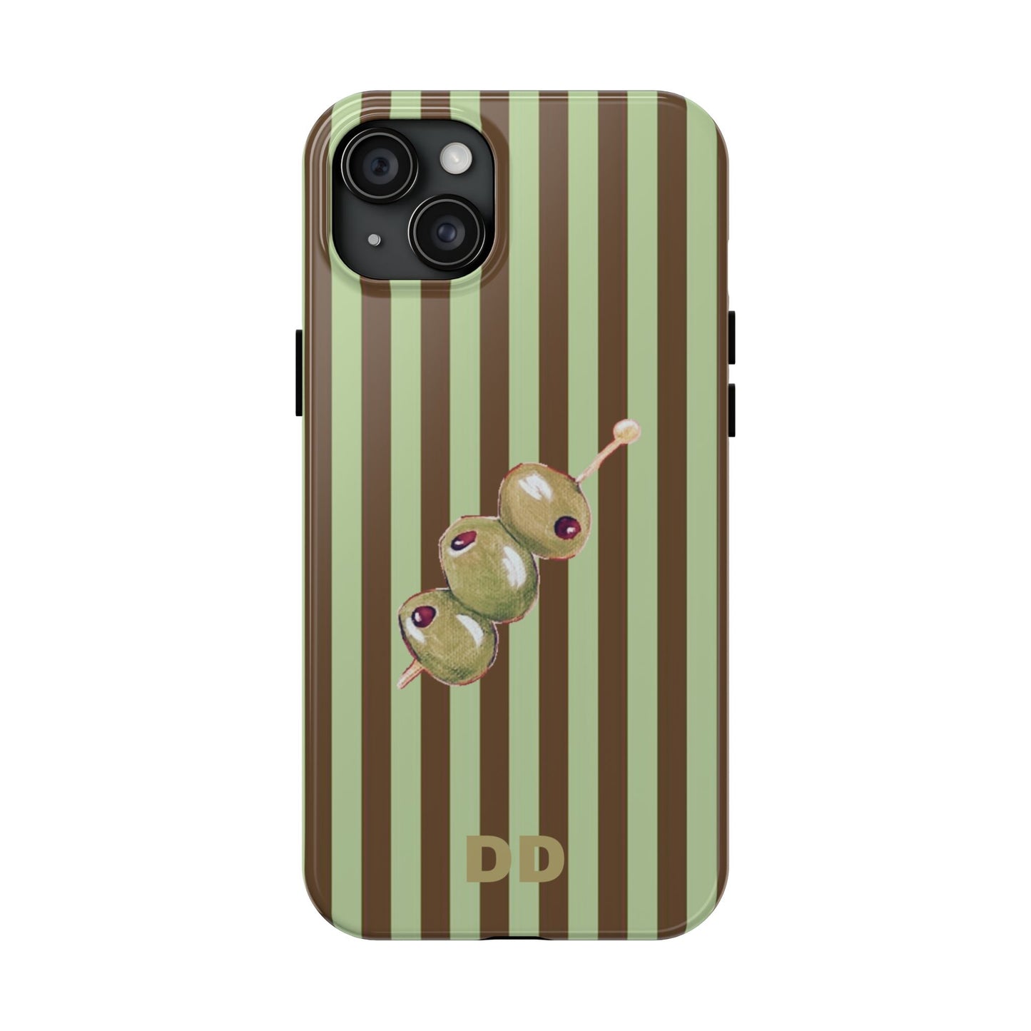 Olive Phone Case in Mint & Chip