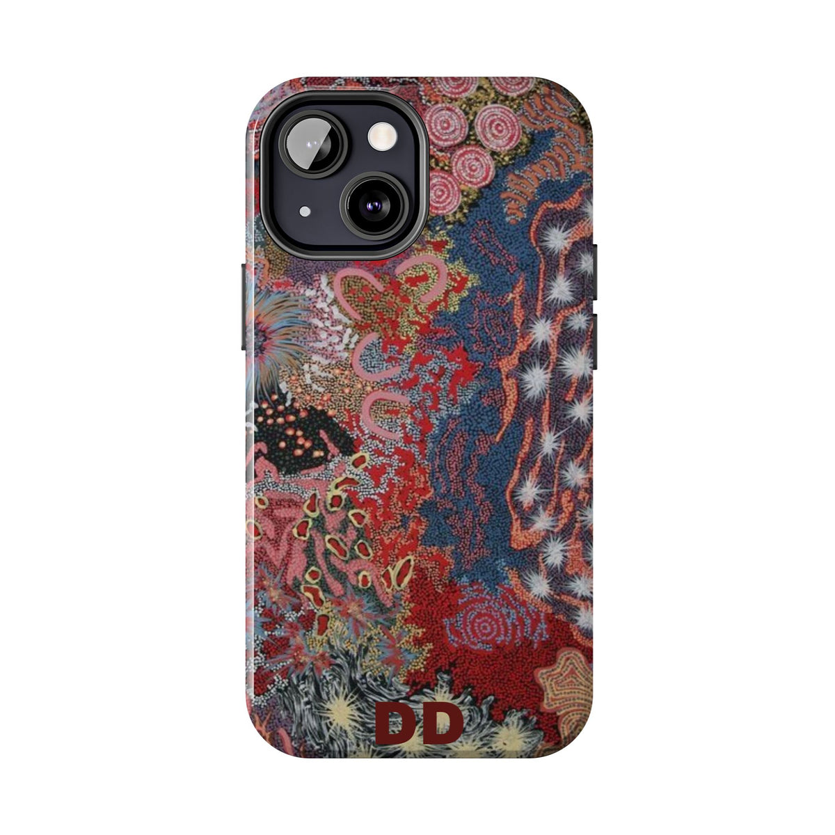 Mosaic Patchwork Phone Case — Multicolour Rainbow Geometric Mosaic Design, view 30 — MagSafe Compatible | Digital Divas