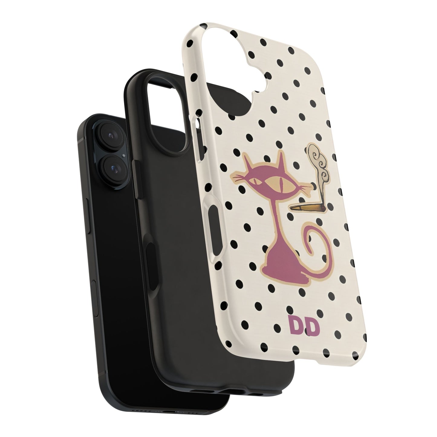 White Le Cat Phone Case