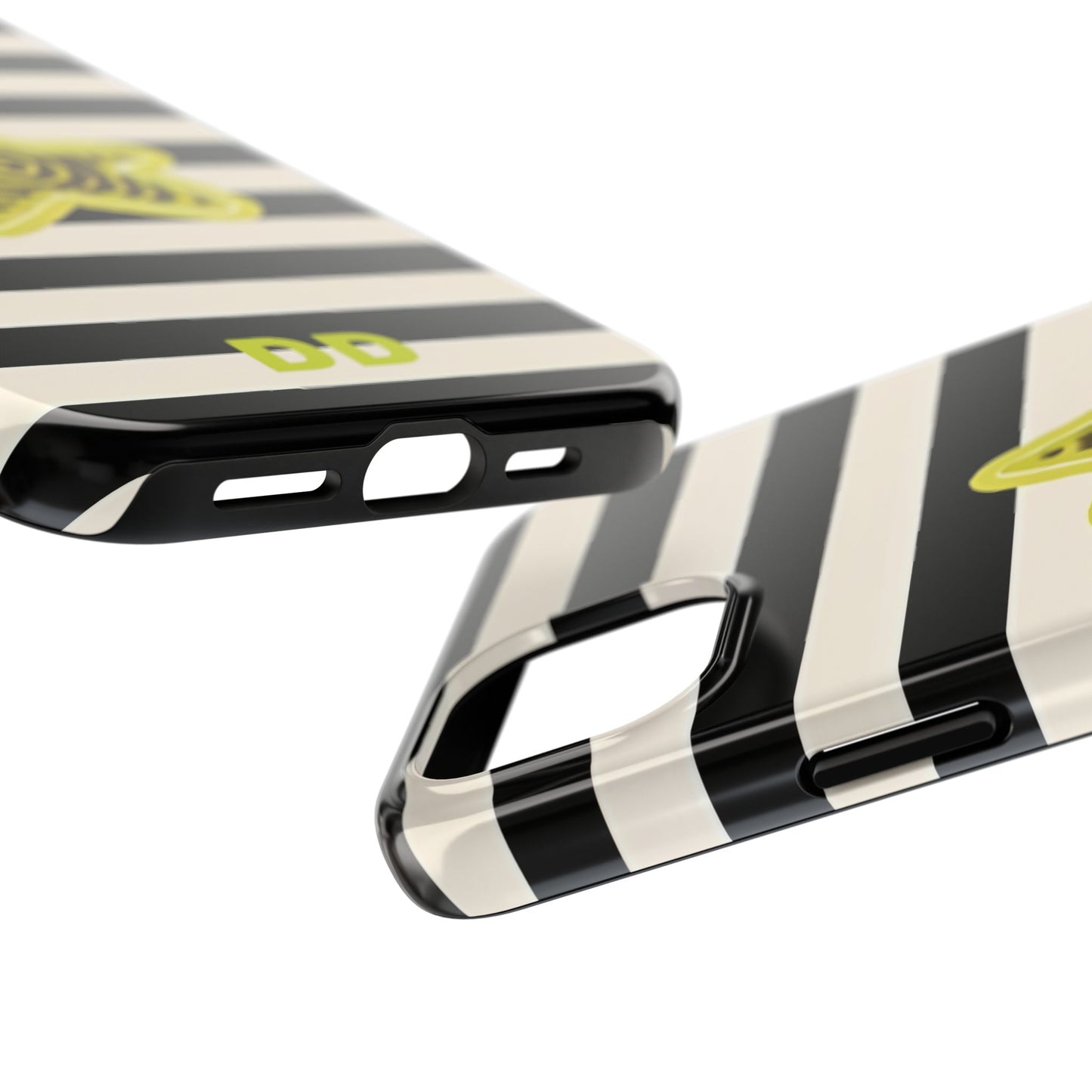 Striped Lime Star Phone Case