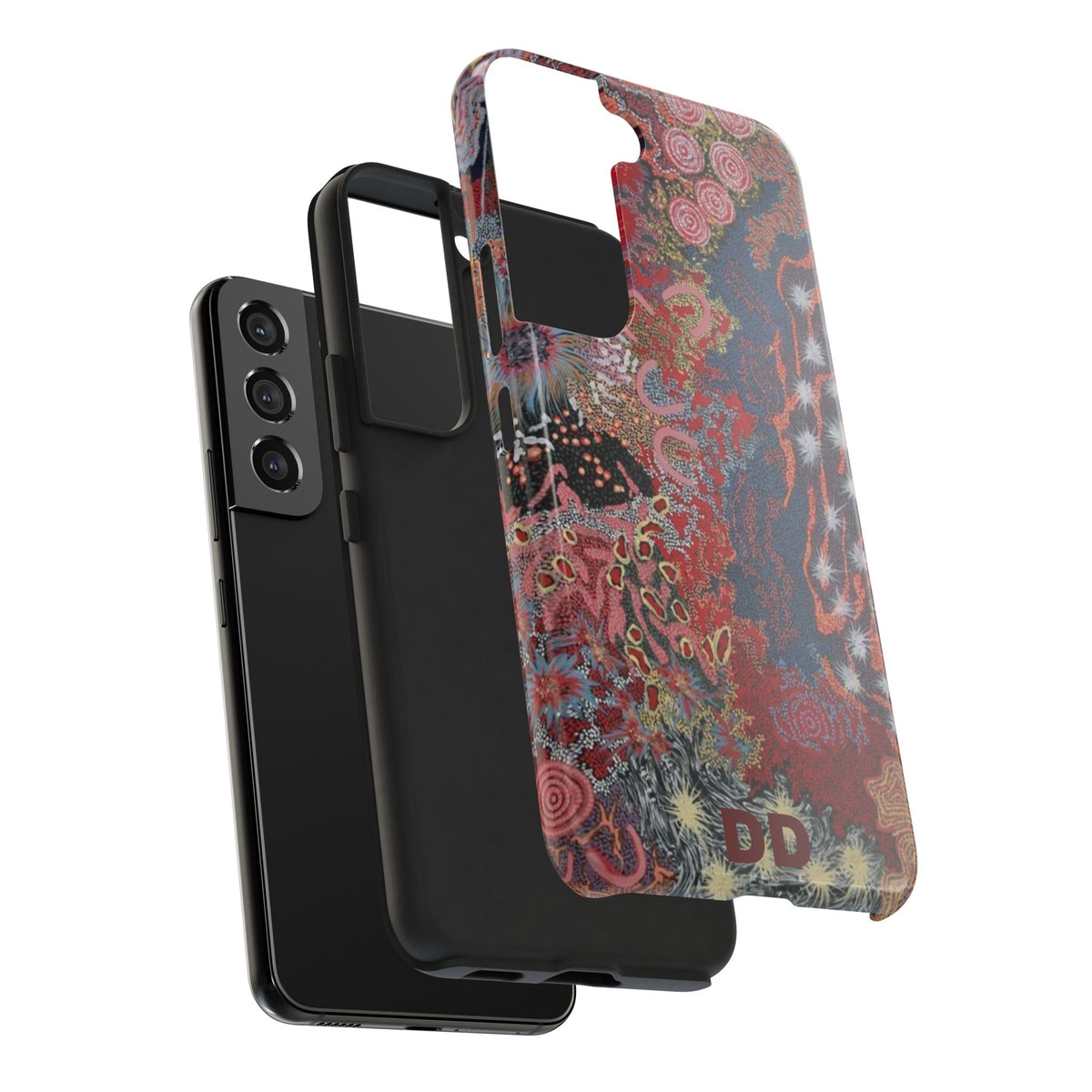 Mosaic Patchwork Phone Case — Multicolour Rainbow Geometric Mosaic Design, view 60 — MagSafe Compatible | Digital Divas