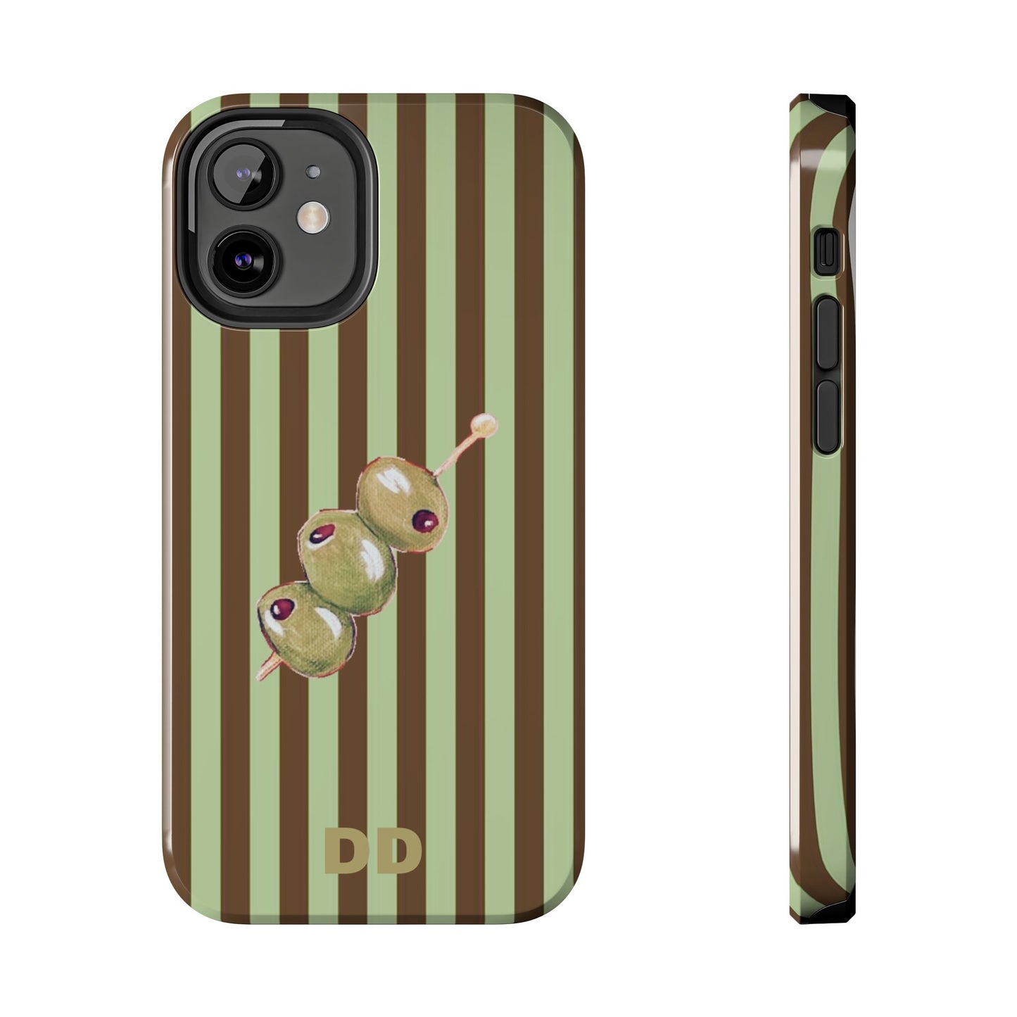 Olive Phone Case in Mint & Chip