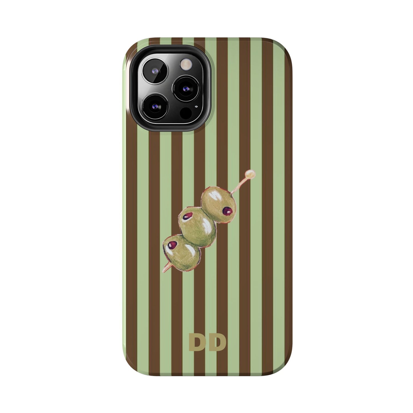 Olive Phone Case in Mint & Chip
