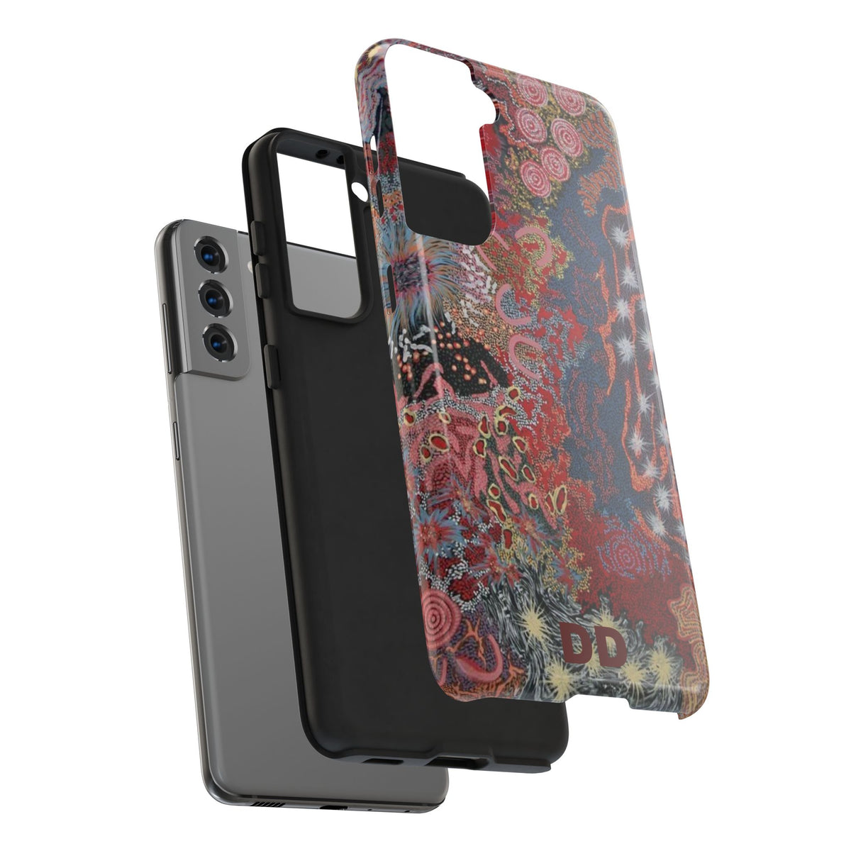 Mosaic Patchwork Phone Case — Multicolour Rainbow Geometric Mosaic Design, view 63 — MagSafe Compatible | Digital Divas
