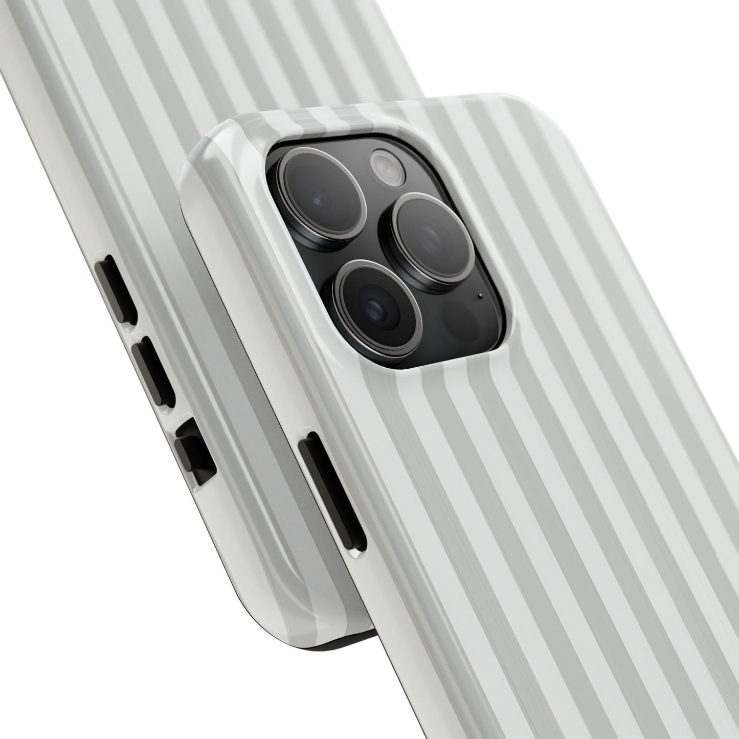 White Pin Stripe Phone Case