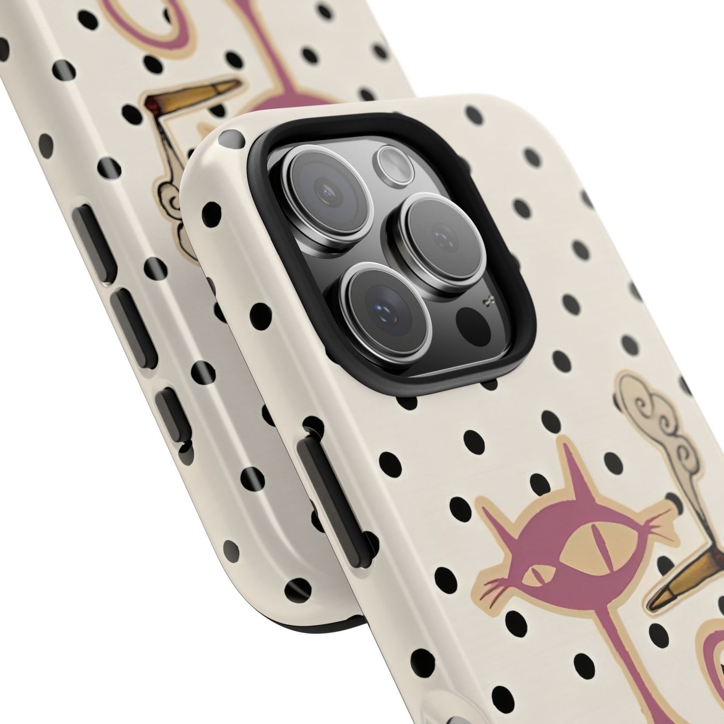 White Le Cat Phone Case