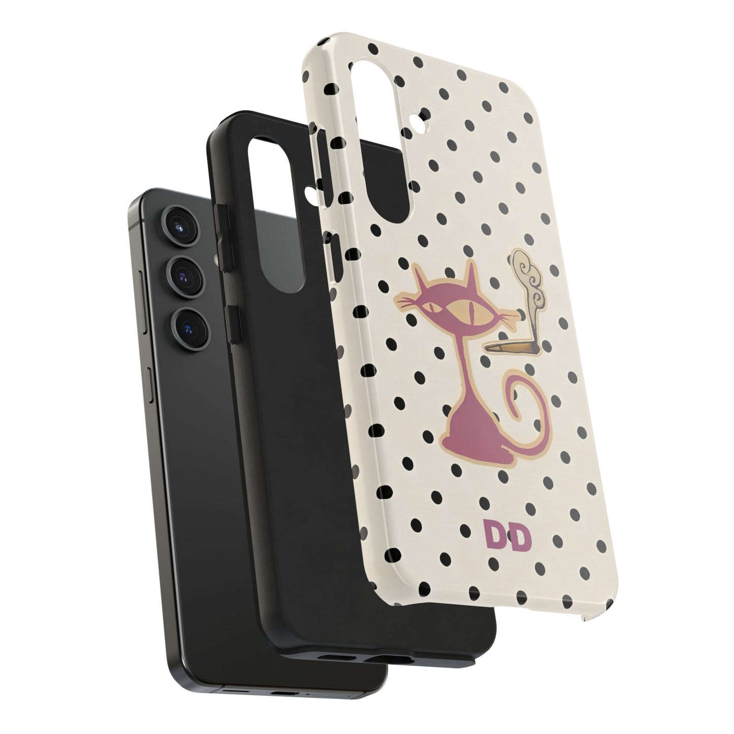 White Le Cat Phone Case