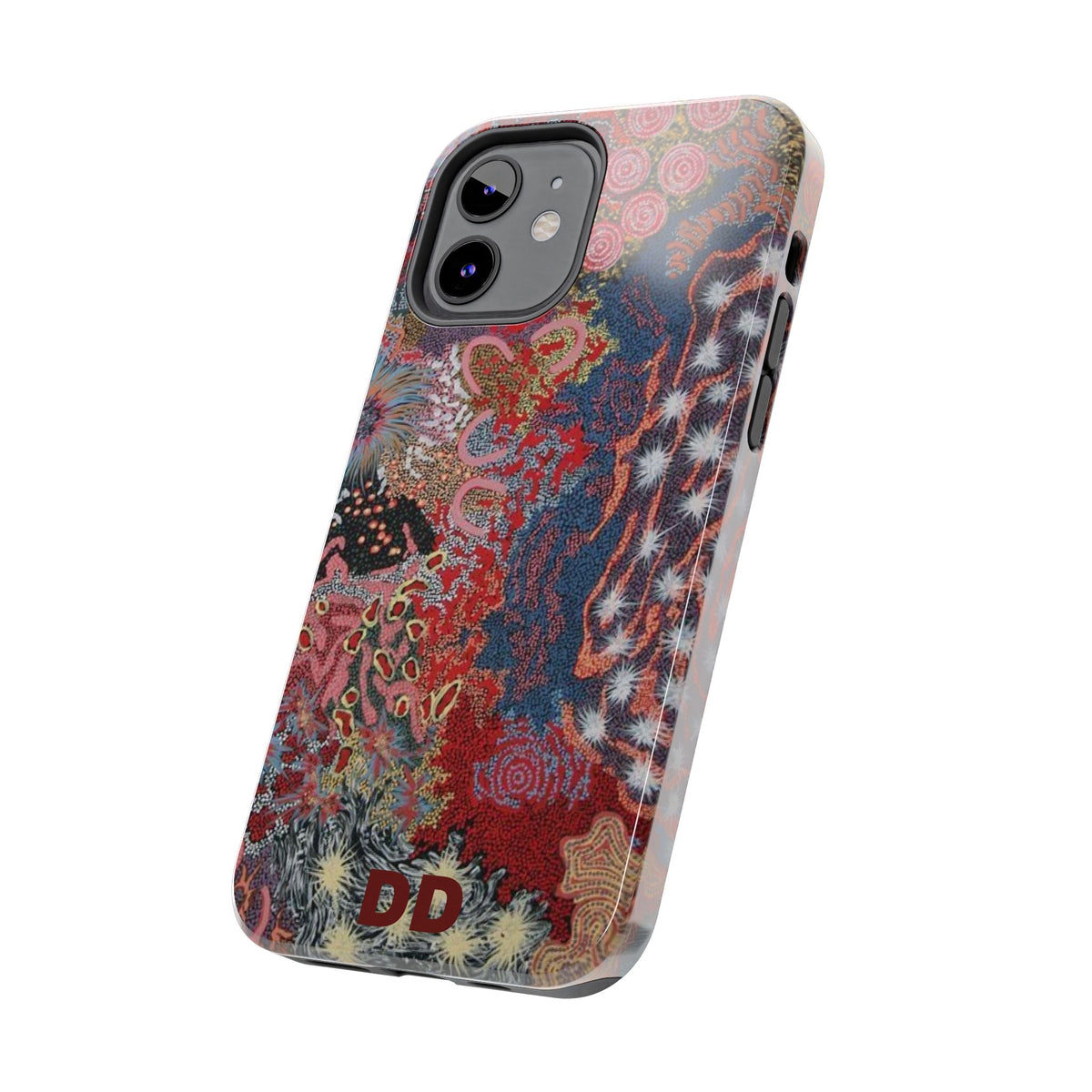 Mosaic Patchwork Phone Case — Multicolour Rainbow Geometric Mosaic Design, view 19 — MagSafe Compatible | Digital Divas