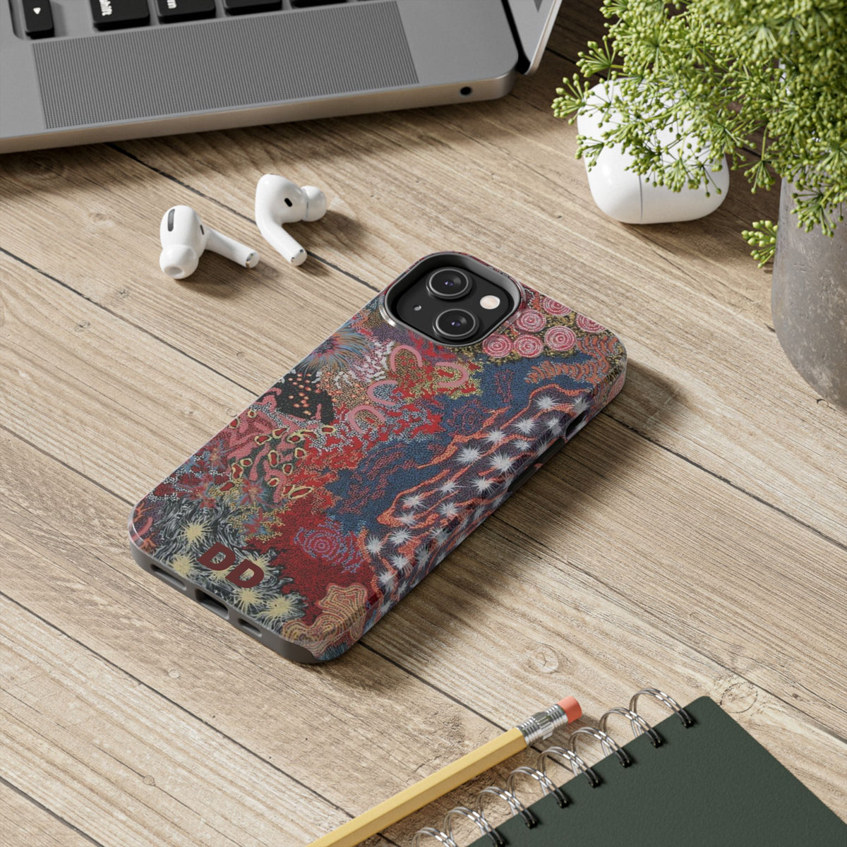 Mosaic Patchwork Phone Case — Multicolour Rainbow Geometric Mosaic Design, view 39 — MagSafe Compatible | Digital Divas