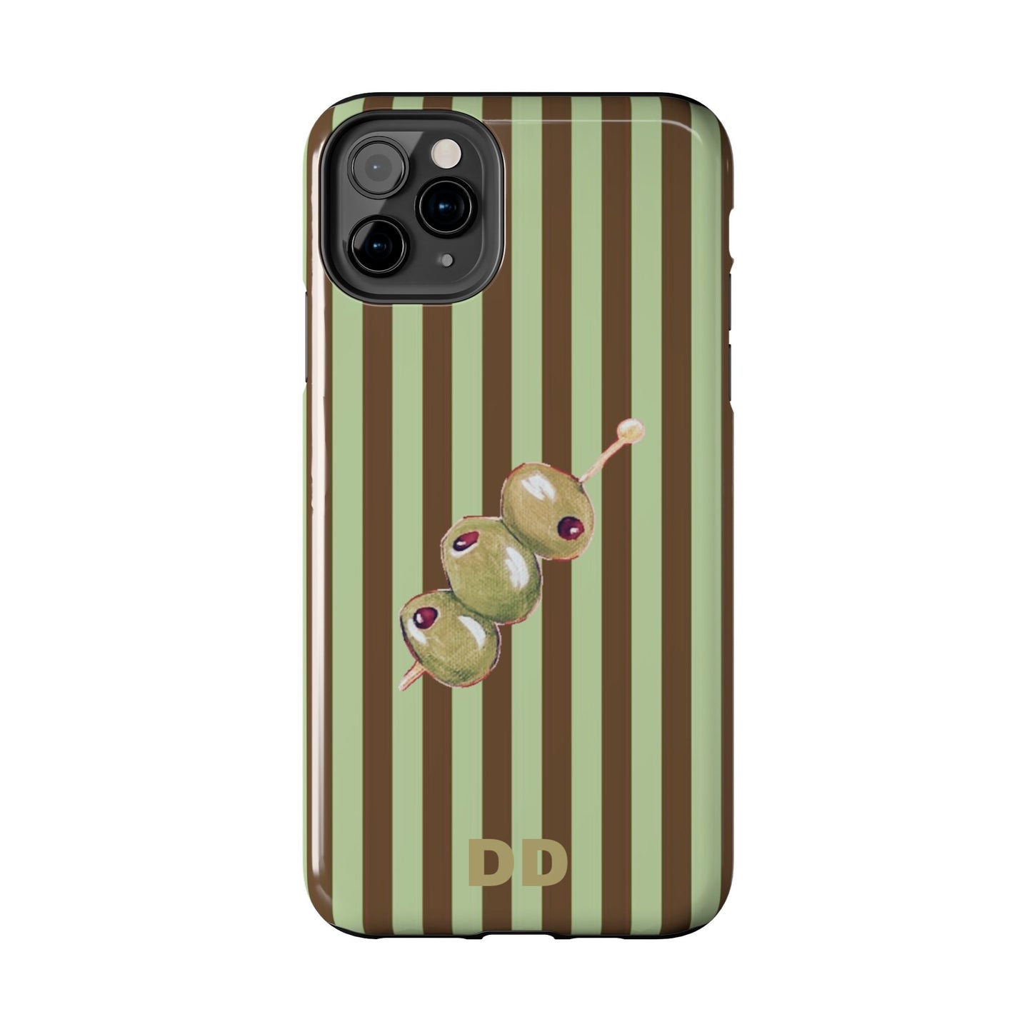 Olive Phone Case in Mint & Chip