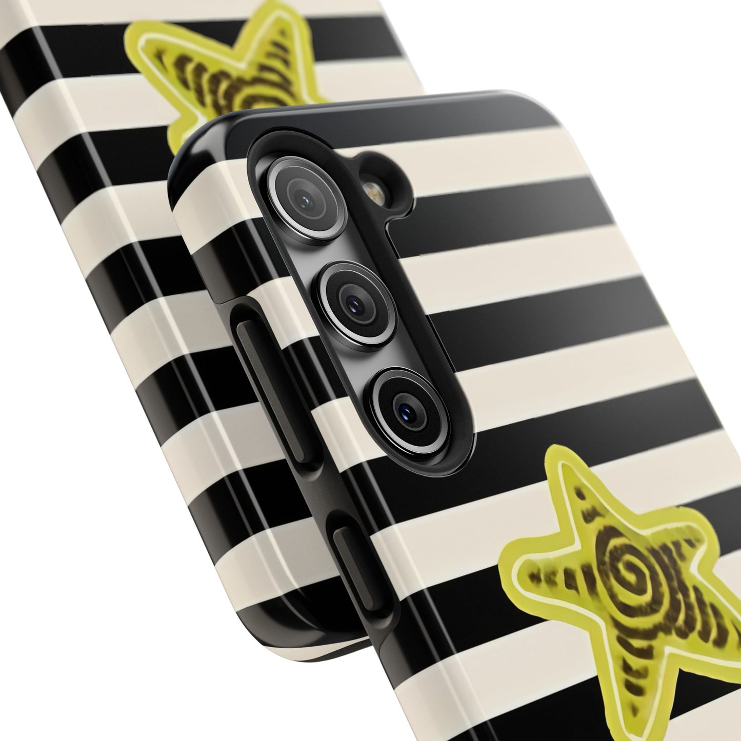 Striped Lime Star Phone Case