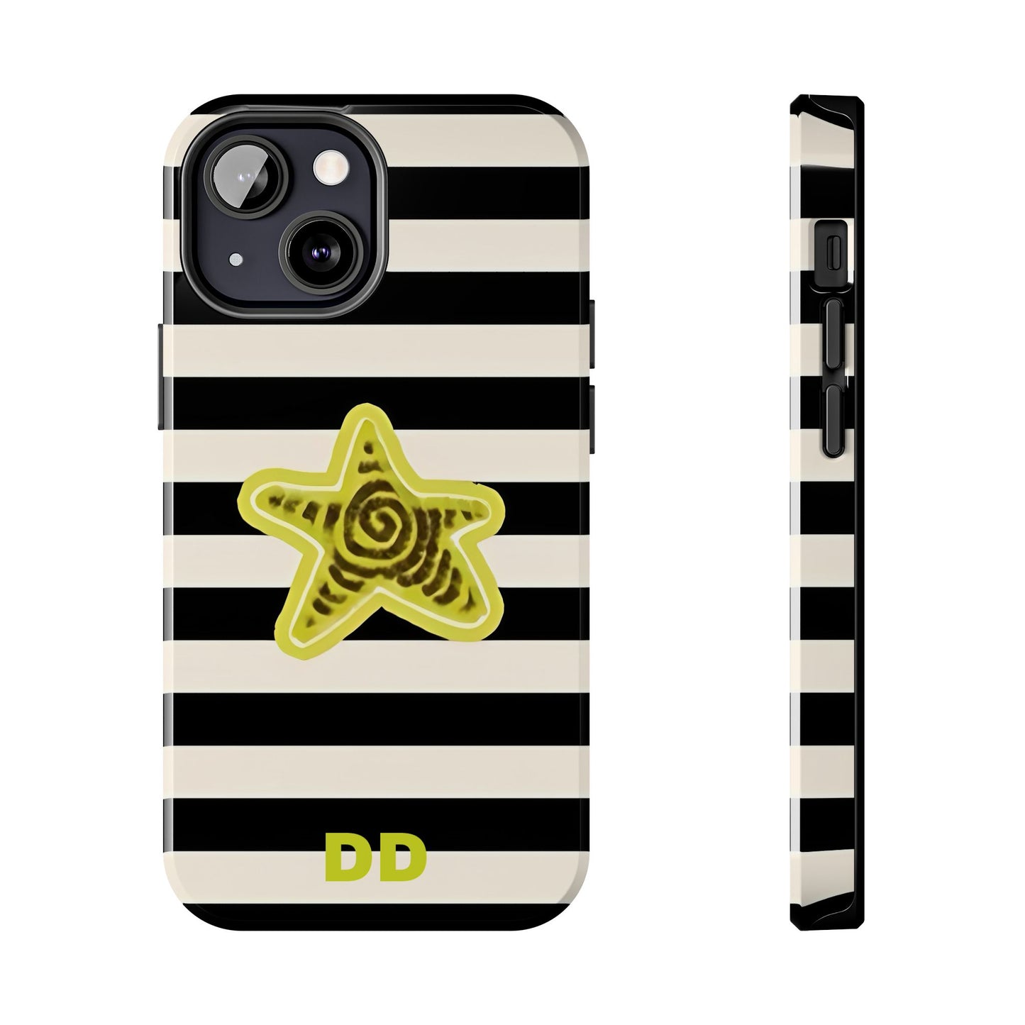 Striped Lime Star Phone Case