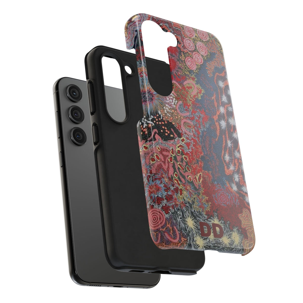 Mosaic Patchwork Phone Case — Multicolour Rainbow Geometric Mosaic Design, view 57 — MagSafe Compatible | Digital Divas