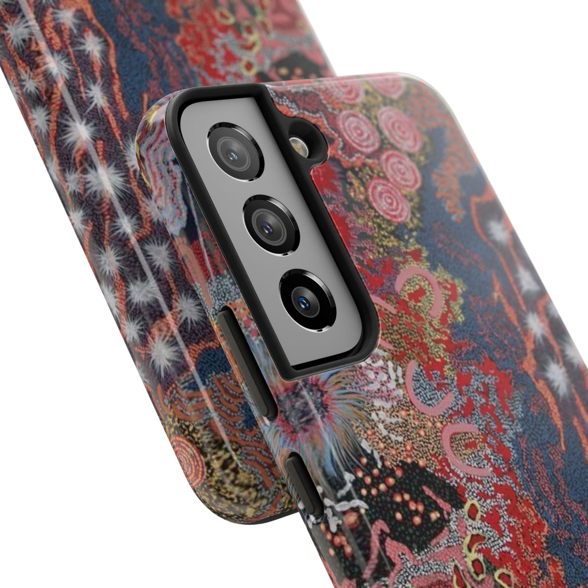 Mosaic Patchwork Phone Case — Multicolour Rainbow Geometric Mosaic Design, view 58 — MagSafe Compatible | Digital Divas