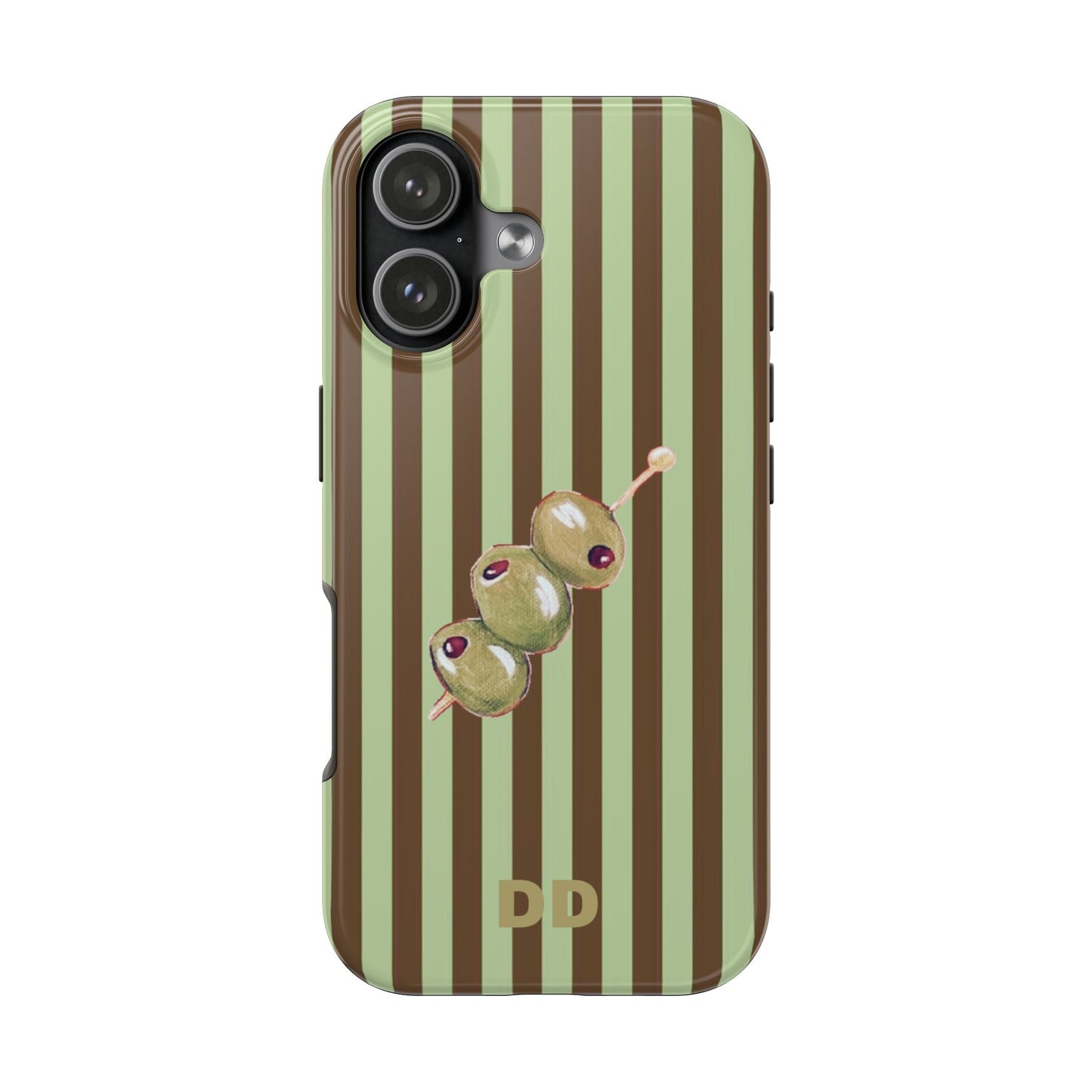 Olive Phone Case in Mint & Chip