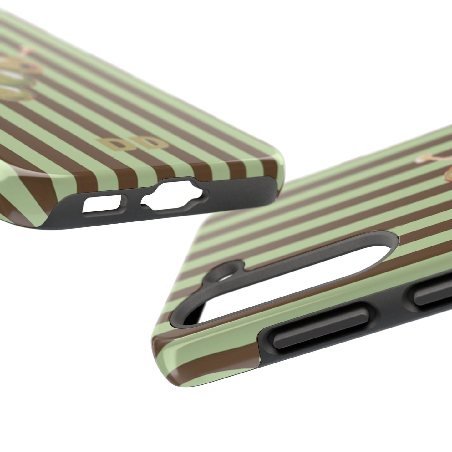 Olive Phone Case in Mint & Chip