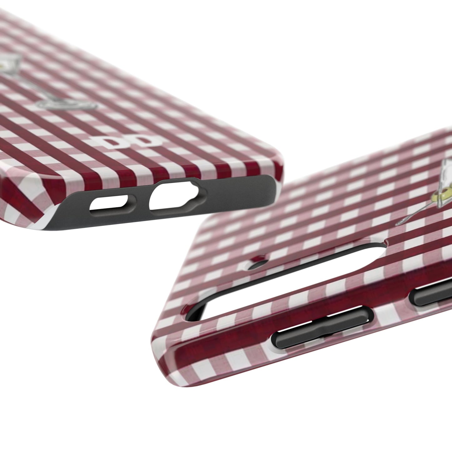 Martini Phone Case in Cherry Red Checker