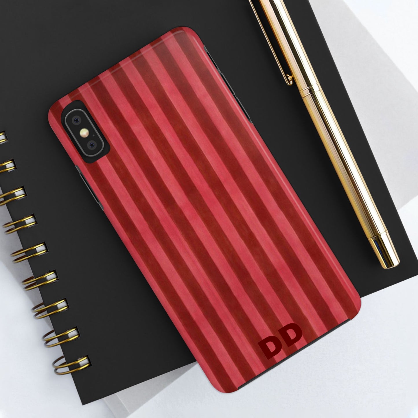 Red Pin Stripe Phone Case