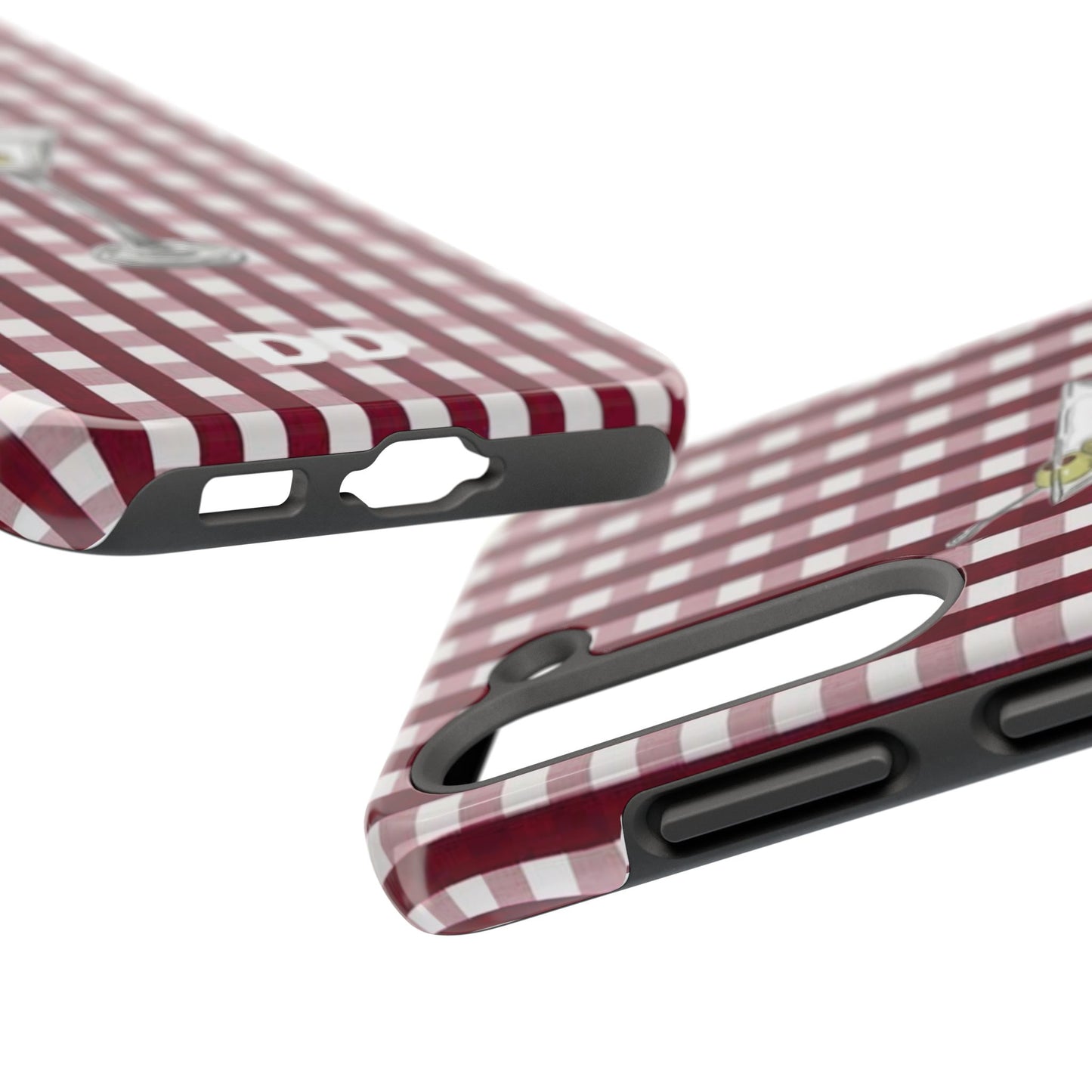 Martini Phone Case in Cherry Red Checker