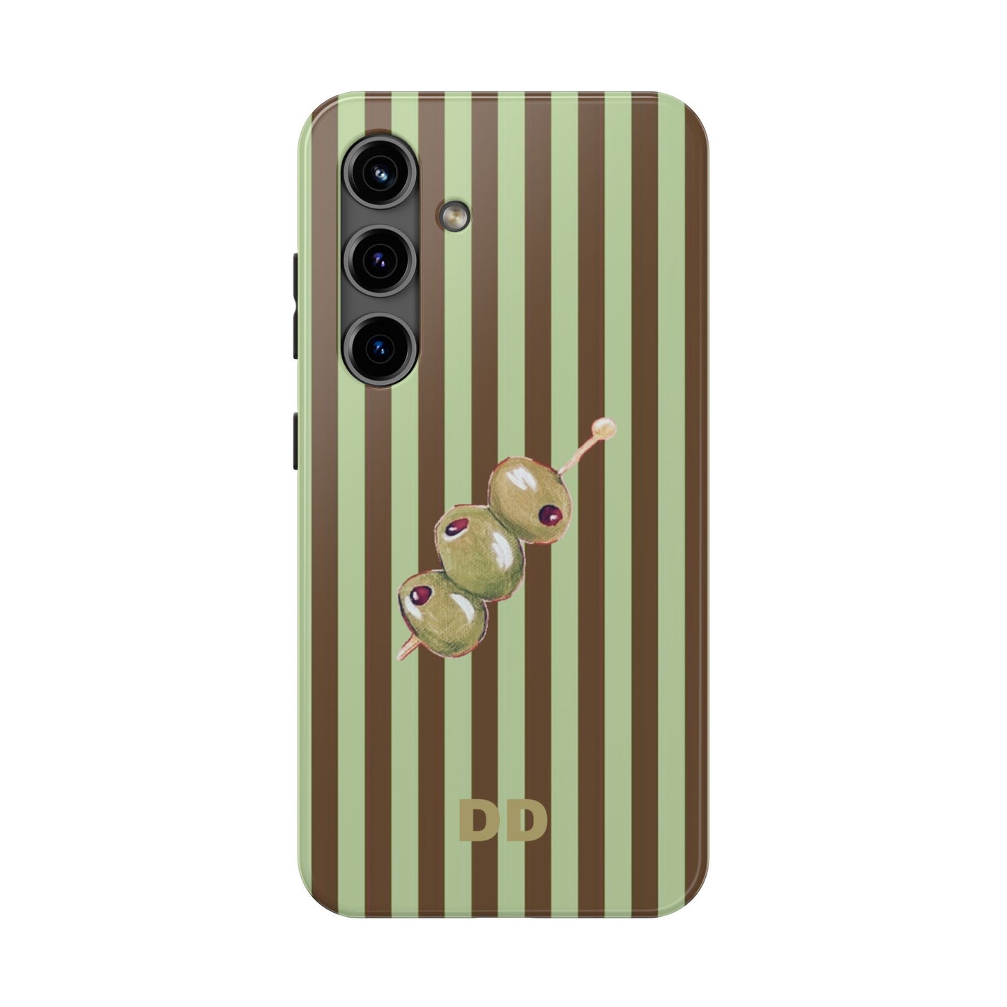 Olive Phone Case in Mint & Chip