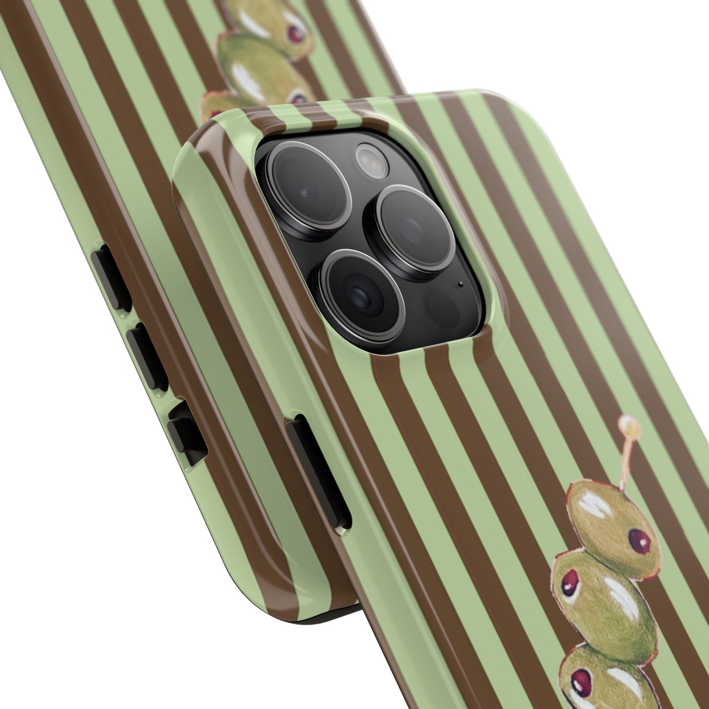Olive Phone Case in Mint & Chip