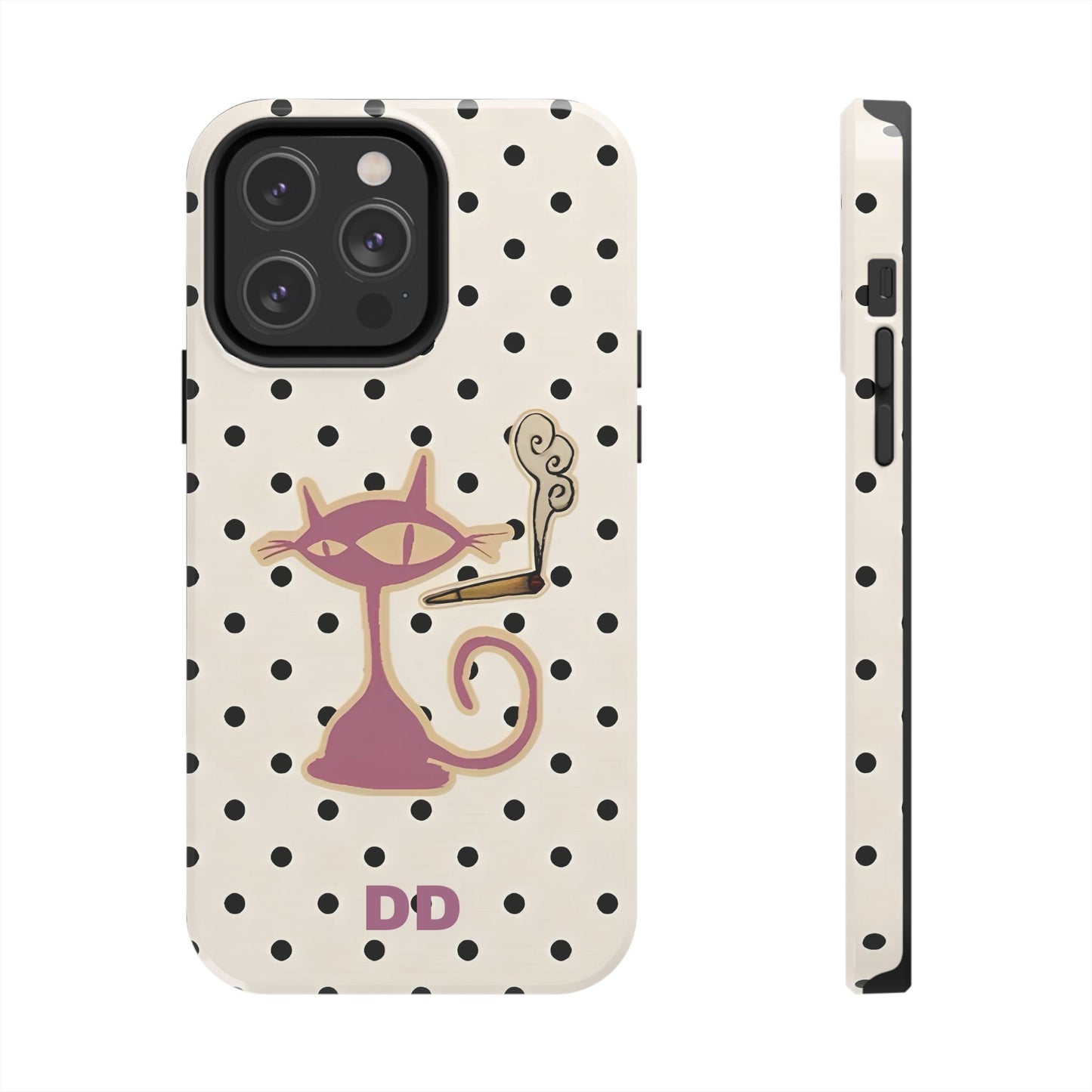 White Le Cat Phone Case