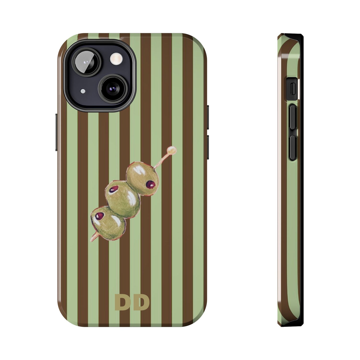 Olive Phone Case in Mint & Chip