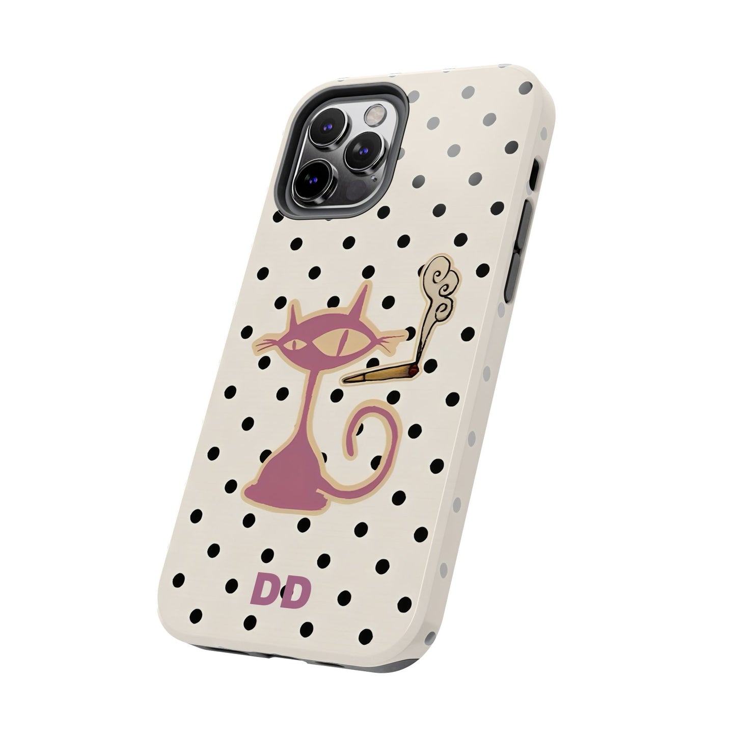 White Le Cat Phone Case