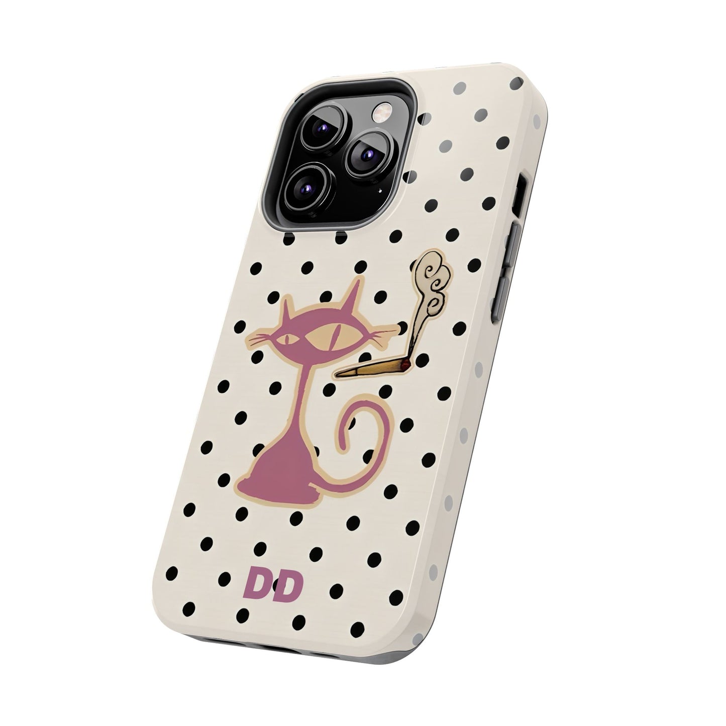 White Le Cat Phone Case