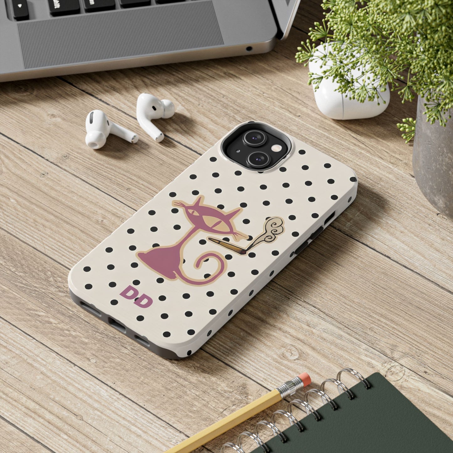 White Le Cat Phone Case