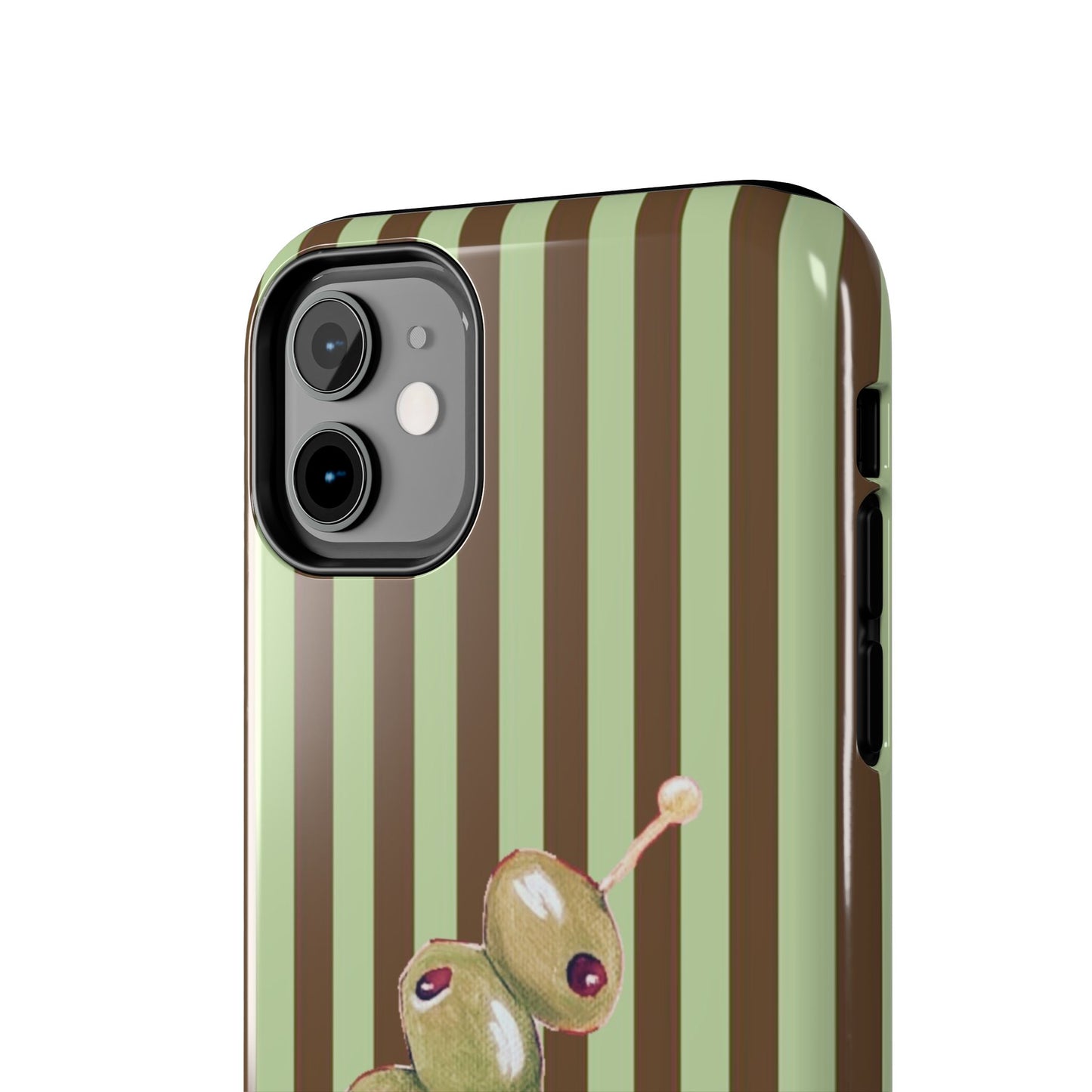 Olive Phone Case in Mint & Chip