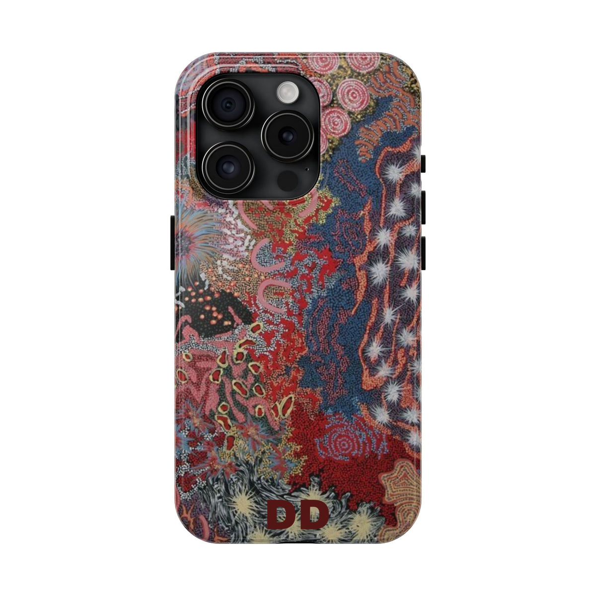 Mosaic Patchwork Phone Case for iPhone 15 Pro — Multicolour Geometric — MagSafe Compatible | Digital Divas