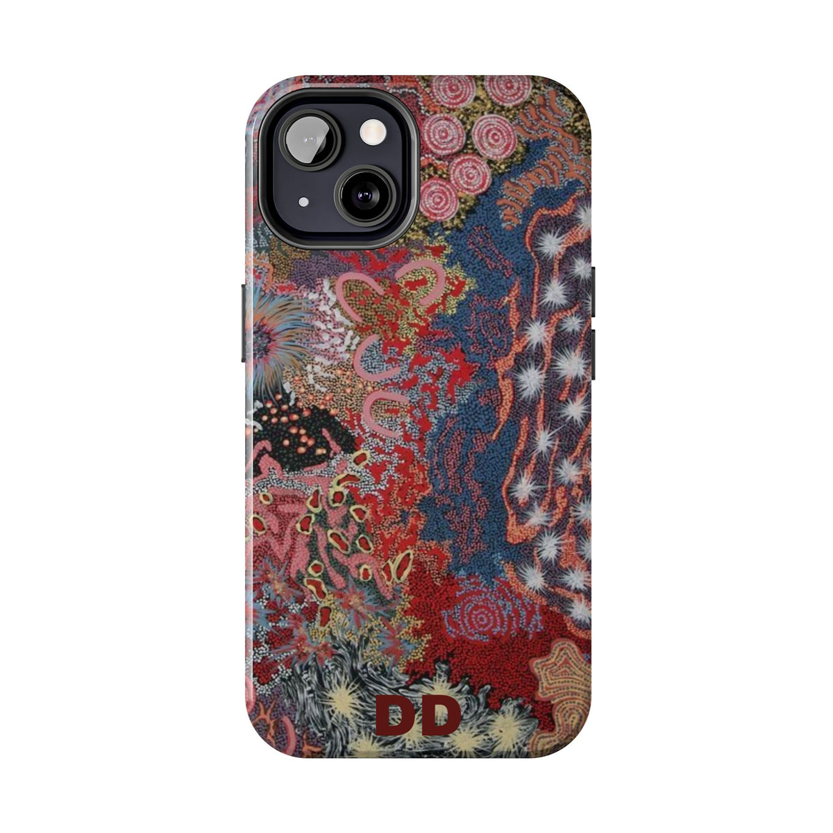 Mosaic Patchwork Phone Case — Multicolour Rainbow Geometric Mosaic Design, view 27 — MagSafe Compatible | Digital Divas