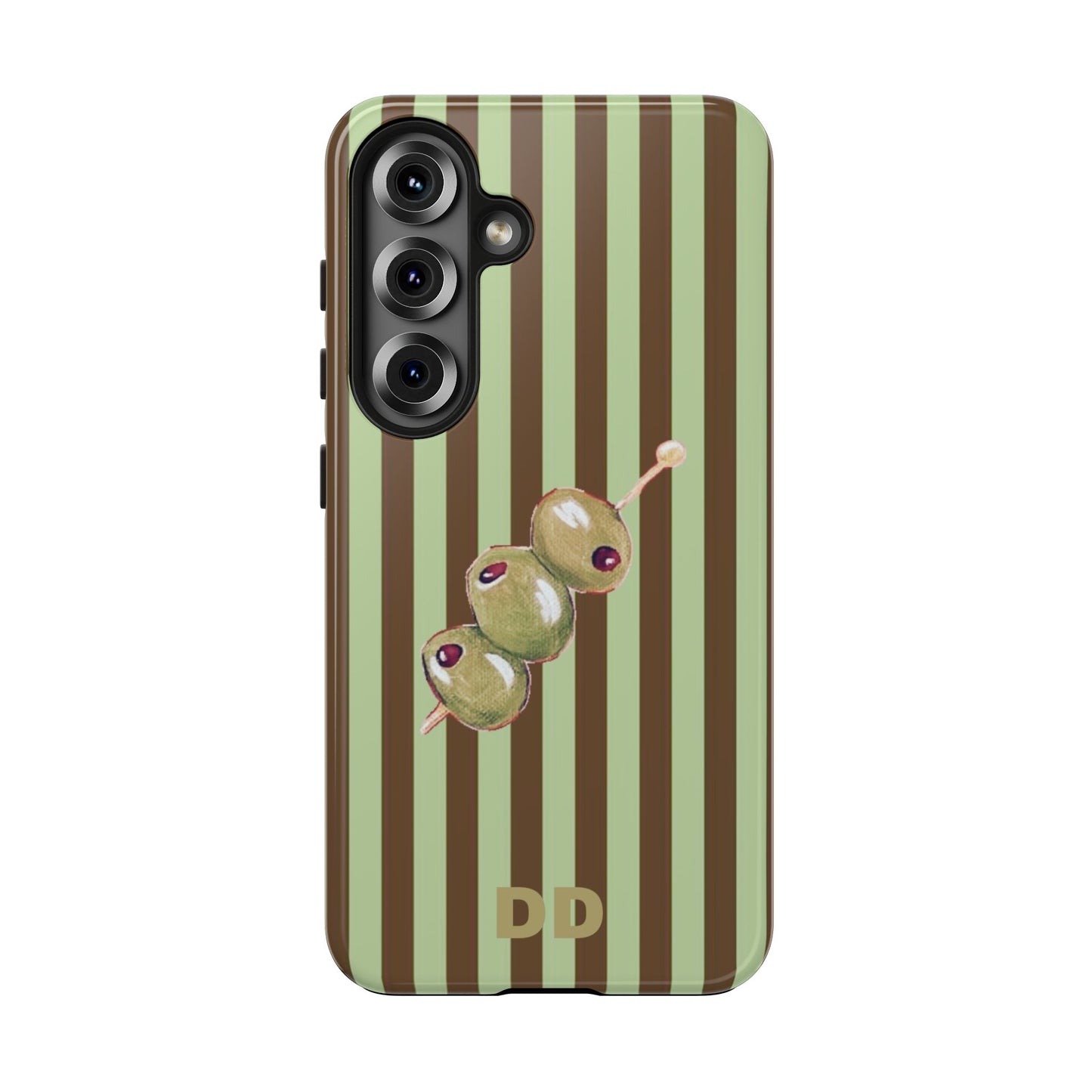 Olive Phone Case in Mint & Chip