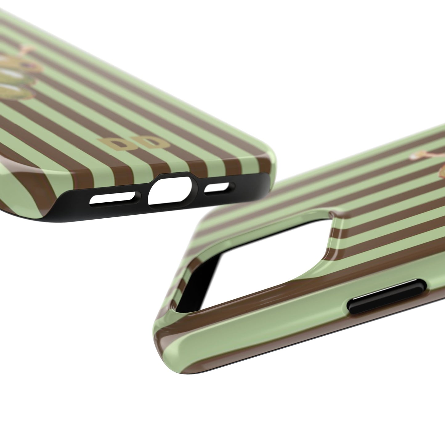 Olive Phone Case in Mint & Chip