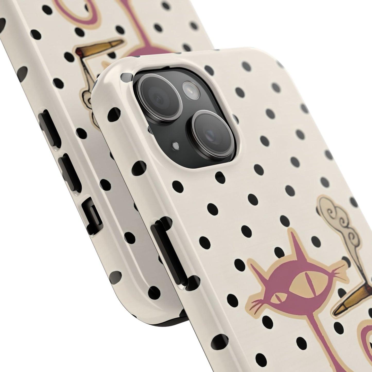 White Le Cat Phone Case