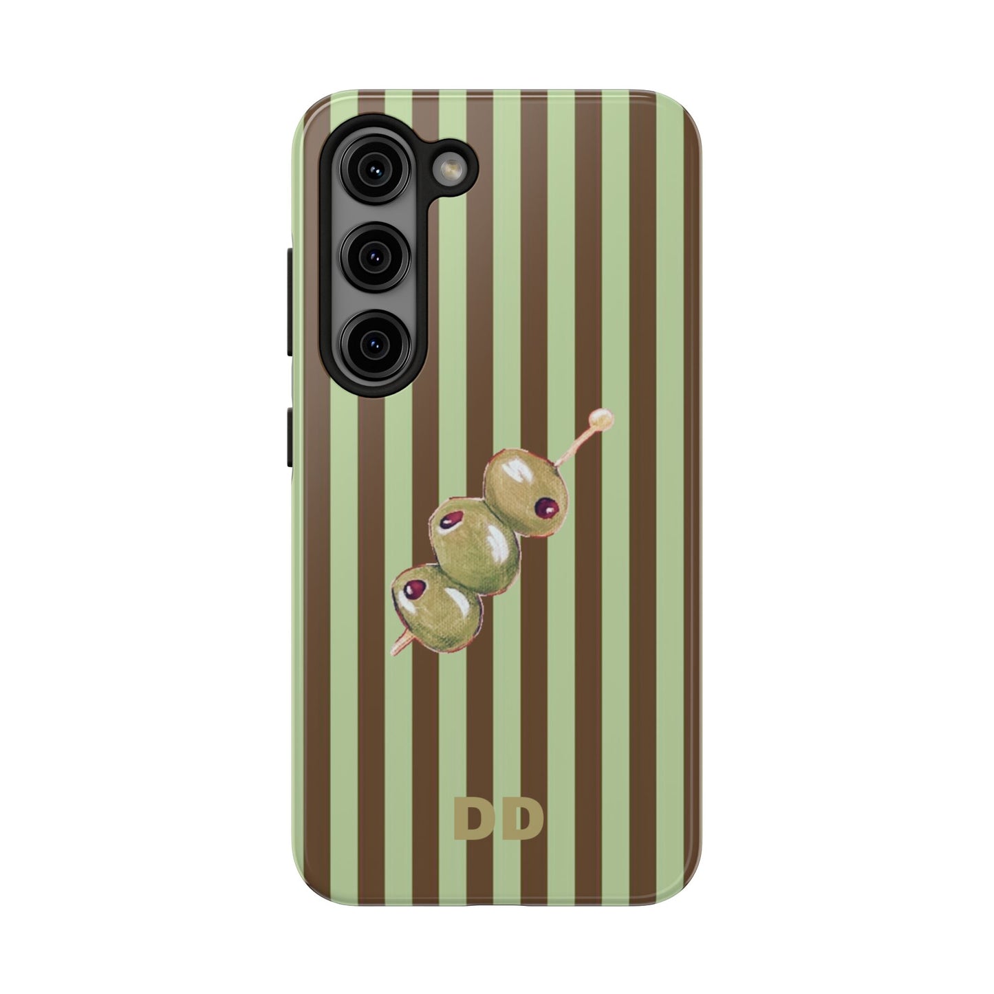 Olive Phone Case in Mint & Chip