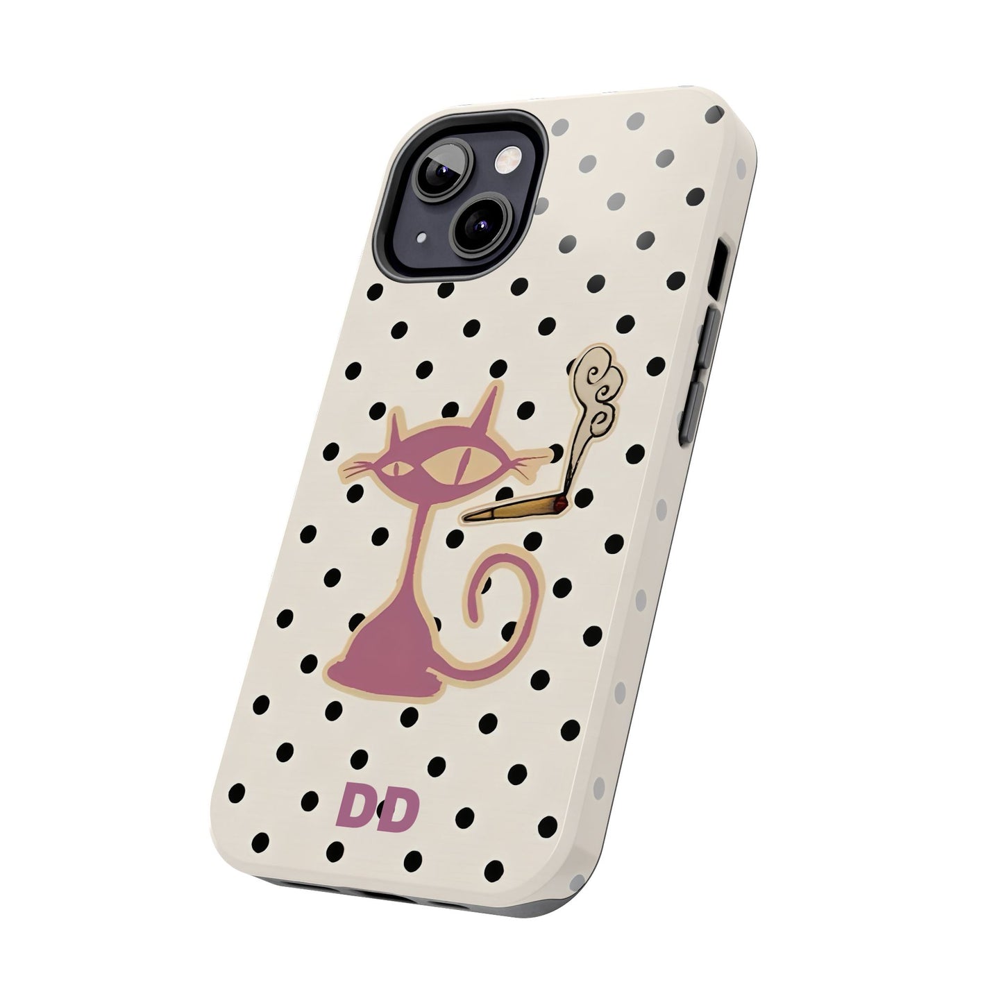 White Le Cat Phone Case