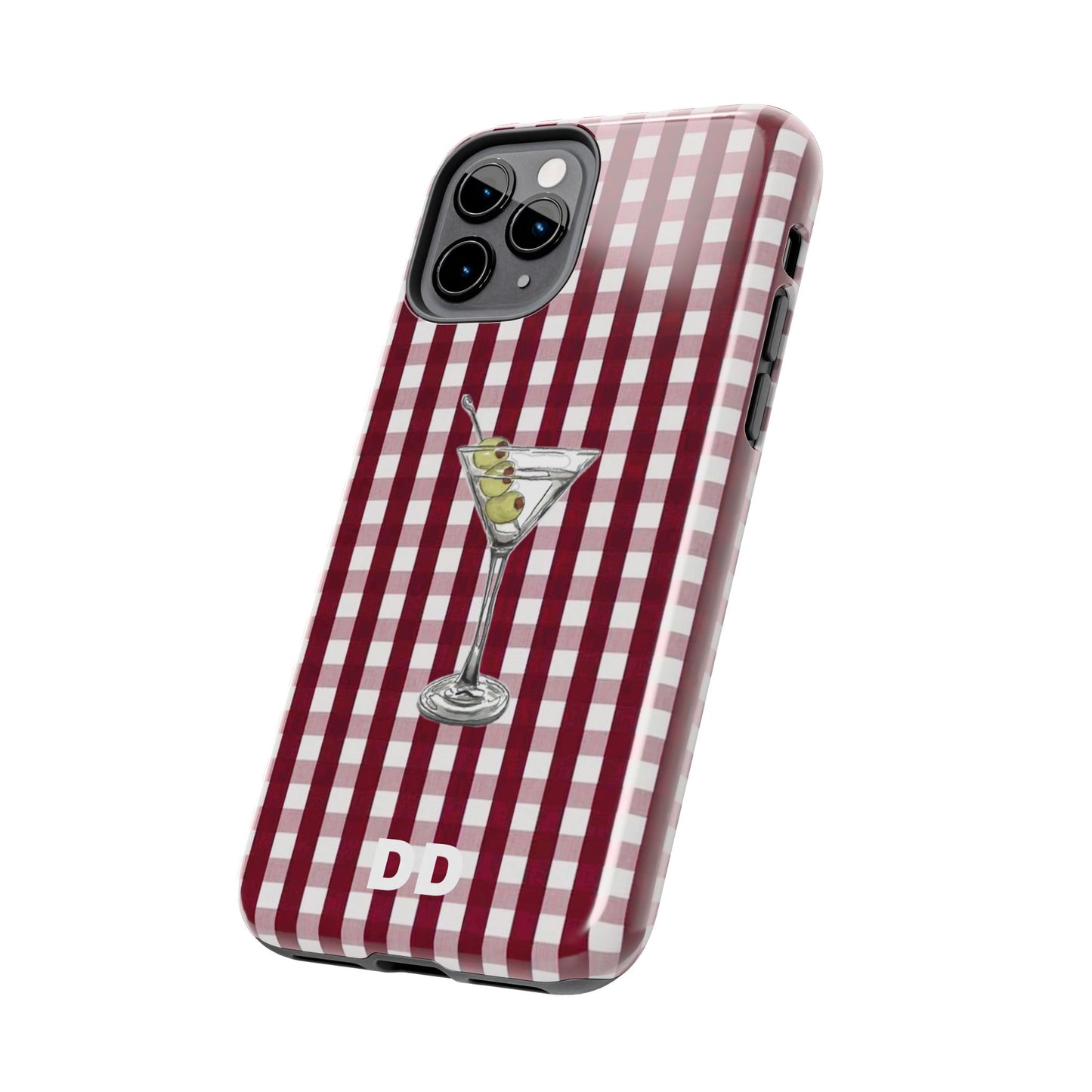 Martini Phone Case in Cherry Red Checker
