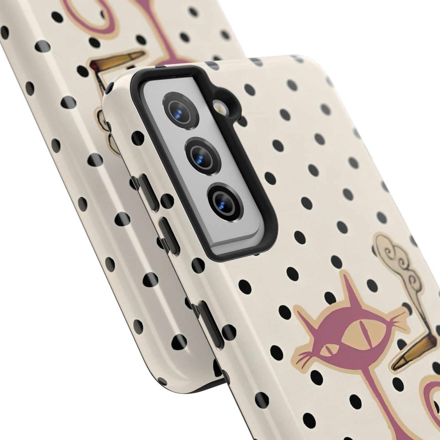 White Le Cat Phone Case