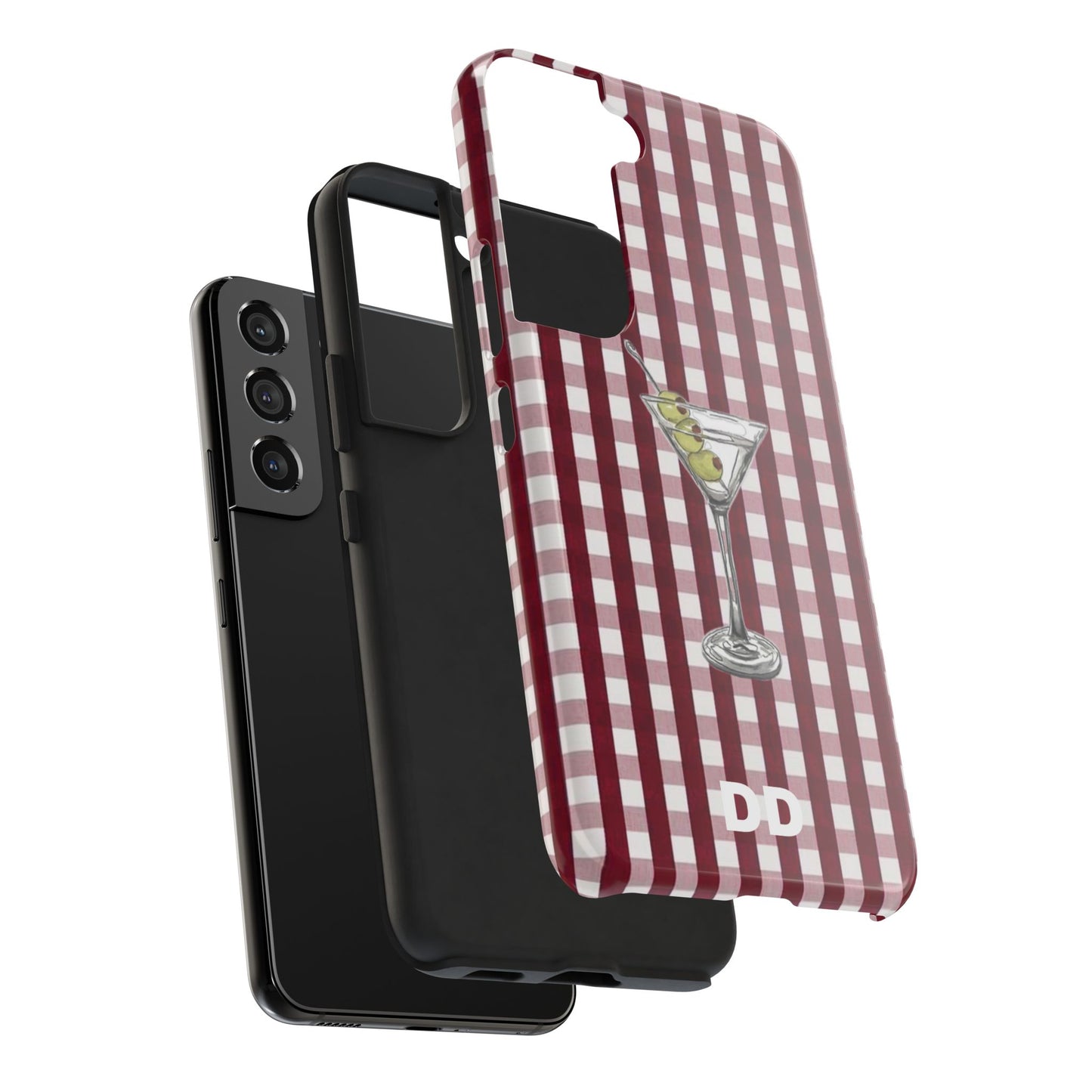 Martini Phone Case in Cherry Red Checker