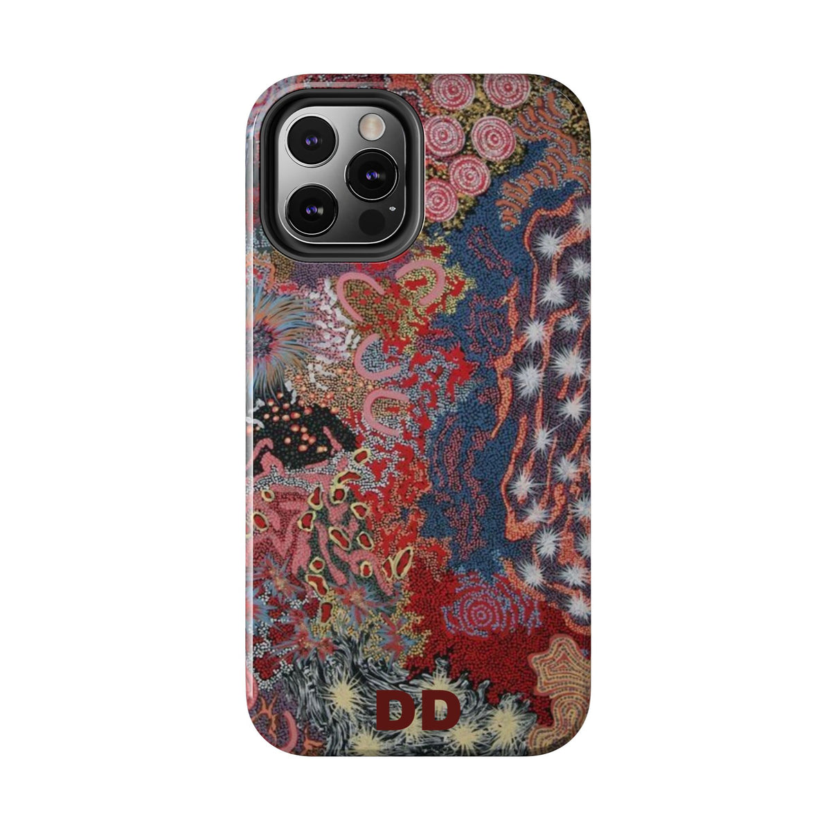 Mosaic Patchwork Phone Case — Multicolour Rainbow Geometric Mosaic Design, view 24 — MagSafe Compatible | Digital Divas