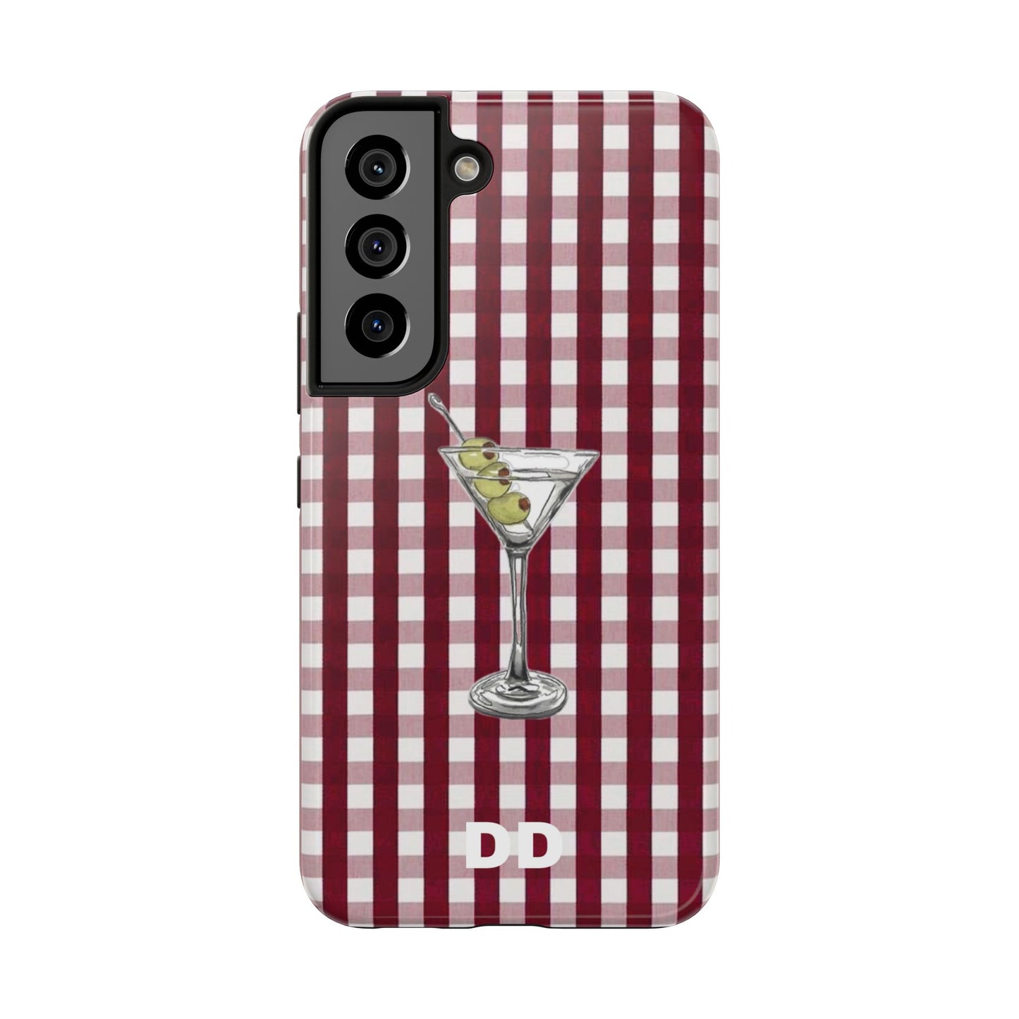 Martini Phone Case in Cherry Red Checker
