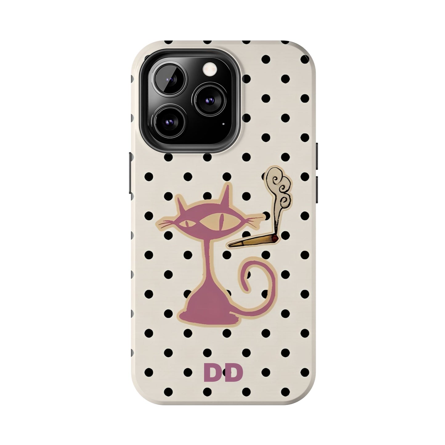 White Le Cat Phone Case