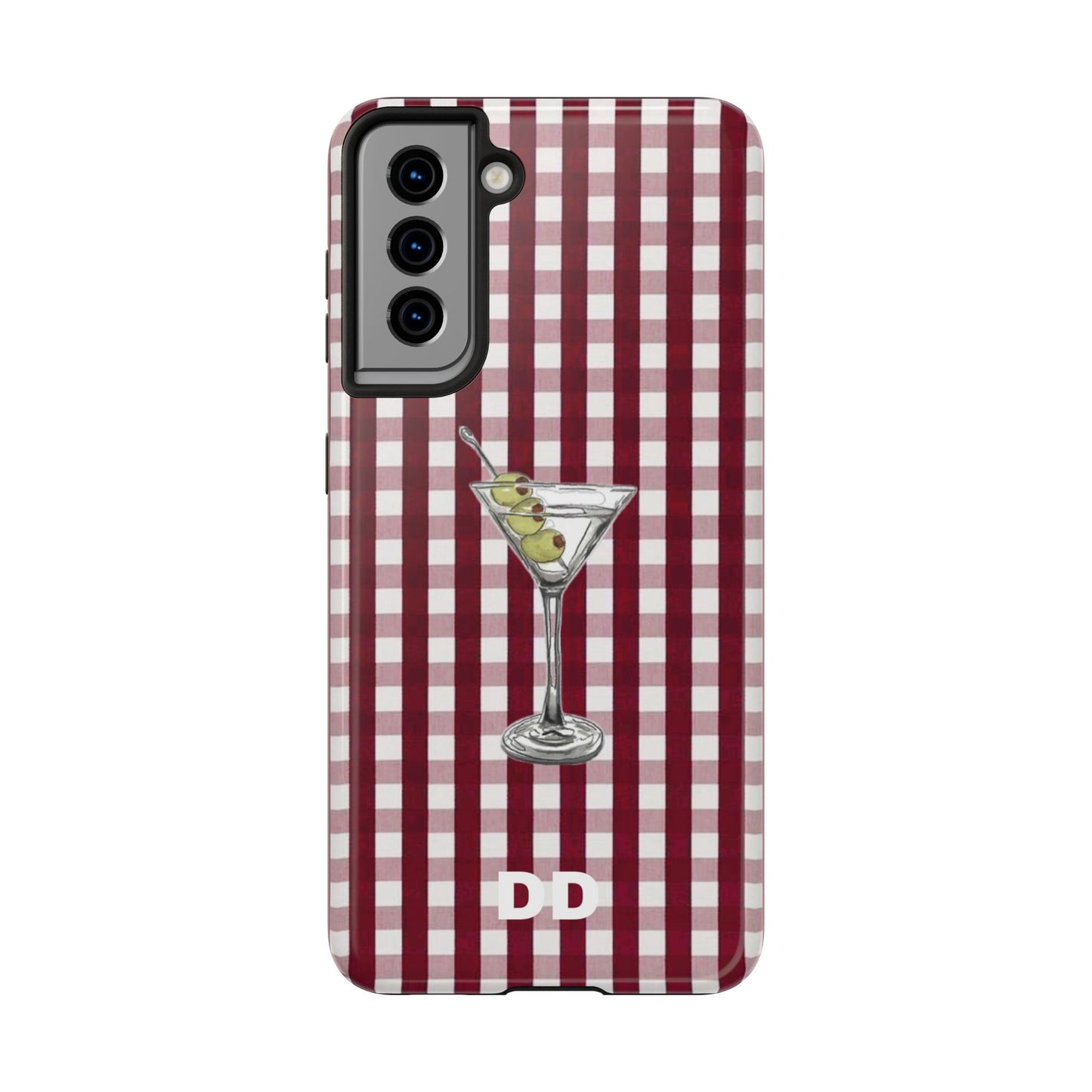 Martini Phone Case in Cherry Red Checker