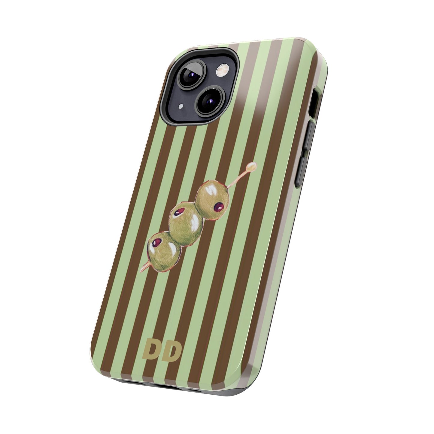 Olive Phone Case in Mint & Chip