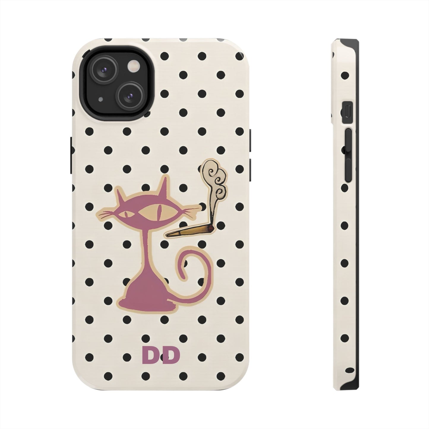 White Le Cat Phone Case